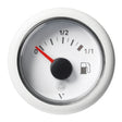 VDO Marine 52mm (2-1/16") ViewLine Fuel Tank Level Gauge 0-1/1 - 8/32V - 90-4 OHM - White Dial & Round Bezel - A2C59514182