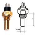 VDO Marine Engine Oil Temperature Sensor - Dual Pole, Spade Term - 50-150°C/120-300°F - 6/24V - 1/4" - 18 NPTF Thread - 323-805-003-002N