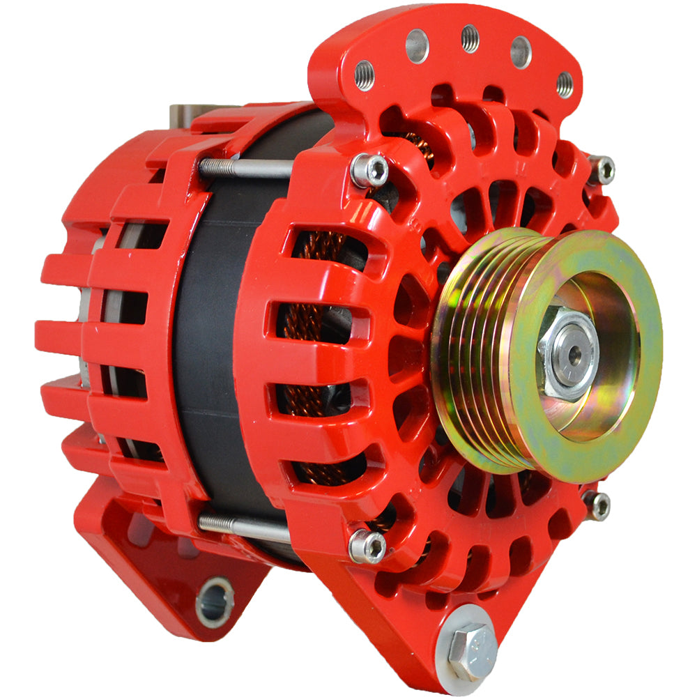 Balmar Alternator 170AMP, 12V, 3.15" Dual Foot K6 Pulley with Isolated Grounding - XT-DF-170-K6-IG