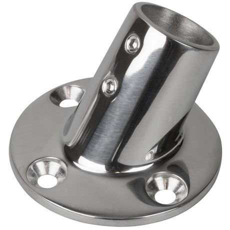 Sea-Dog Rail Base Fitting 2-3/4" Round Base 60 Degree 316 Stainless Steel - 1" OD - 280601-1