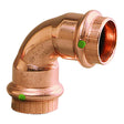 Viega ProPress 1/2" - 90 Degree Copper Elbow - Double Press Connection - Smart Connect Technology - 77317