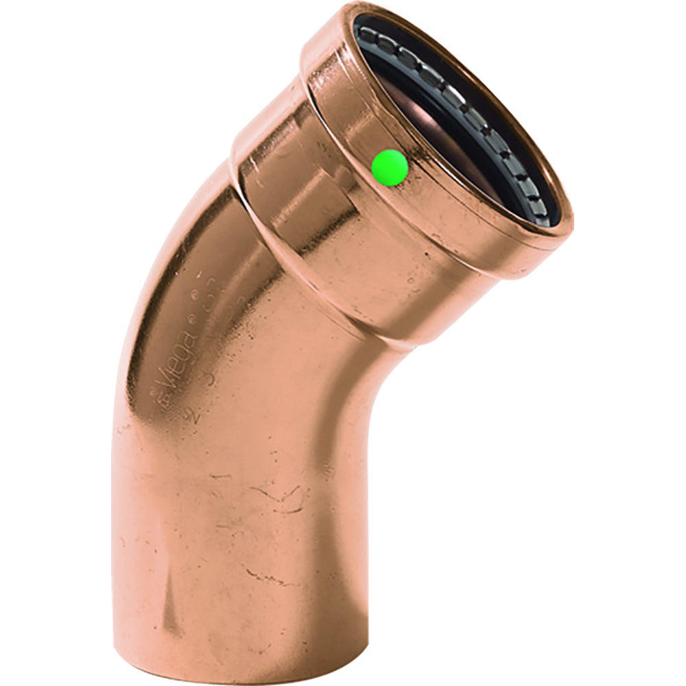 Viega ProPress XL - 2-1/2" - 45 Degree Copper Elbow - Street/Press Connection - Smart Connect Technology - 20668