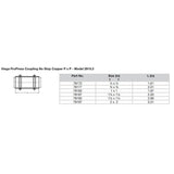 Viega ProPress 1" Copper Coupling without Stop - Double Press Connection - Smart Connect Technology - 78182