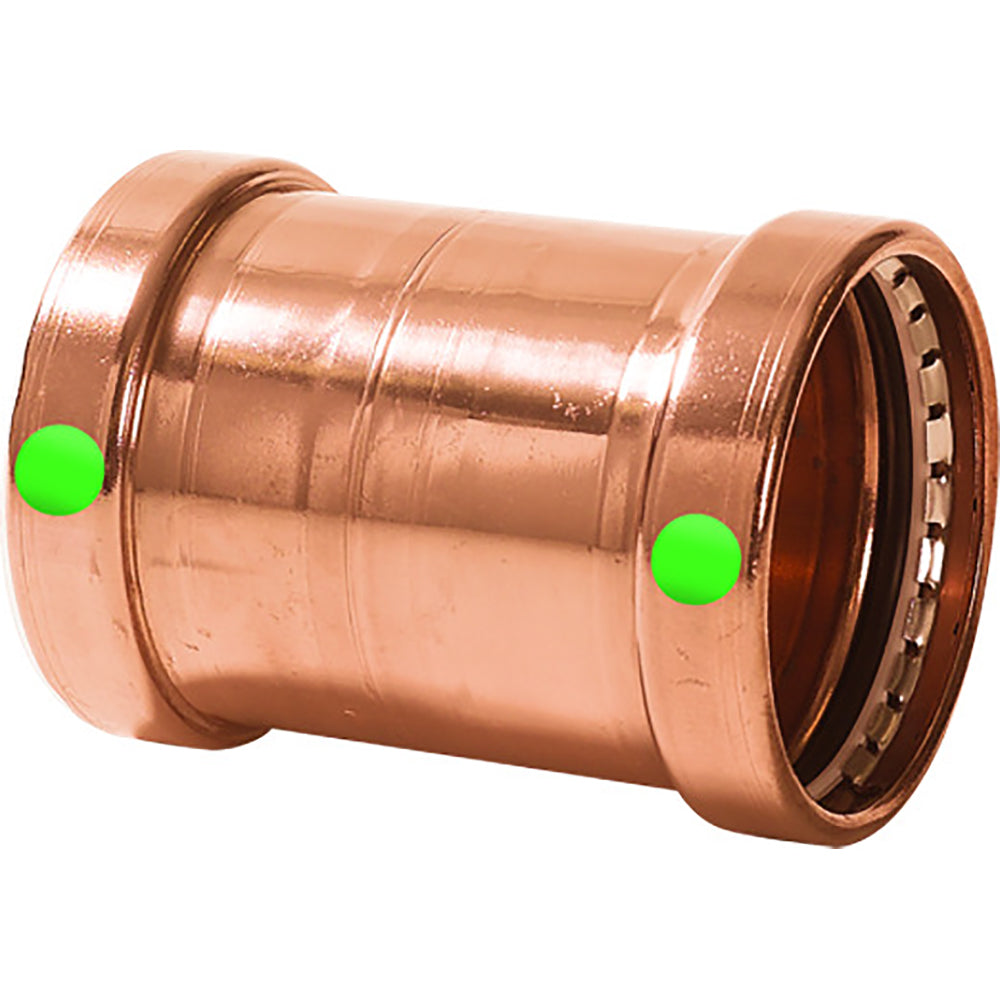 Viega ProPress XL 2-1/2" Copper Coupling without Stop - Double Press Connection - Smart Connect Technology - 20743