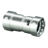 Viega MegaPress 1/2" Stainless Steel 304 Coupling w/Stop - Double Press Connection - Smart Connect Technology - 95285