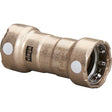 Viega MegaPress 3/4" Copper Nickel Coupling w/Stop Double Press Connection - Smart Connect Technology - 88385