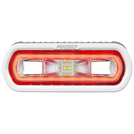 RIGID Industries SR-L Series Marine Spreader Light - White Surface Mount - White Light w/Red Halo - 51102