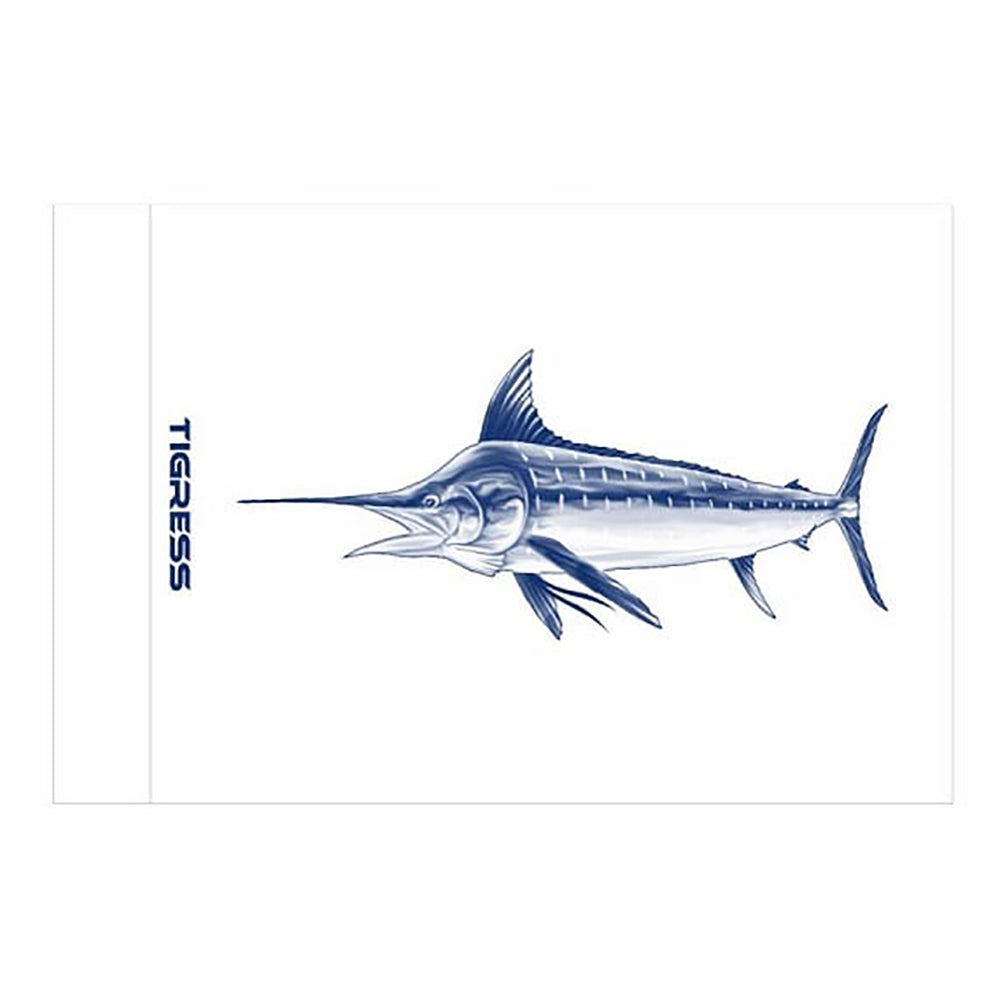 Tigress White Marlin Release Flag - 12" x 18" - 88421