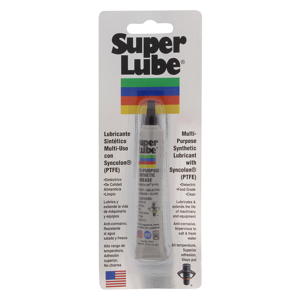 Super Lube Multi-Purpose Synthetic Grease with Syncolon (PTFE) - .5oz Tube - 21010