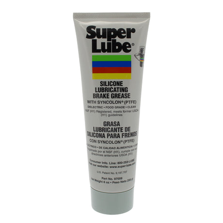 Super Lube Silicone Lubricating Brake Grease with Syncolon (PTFE) - 8oz Tube - 97008