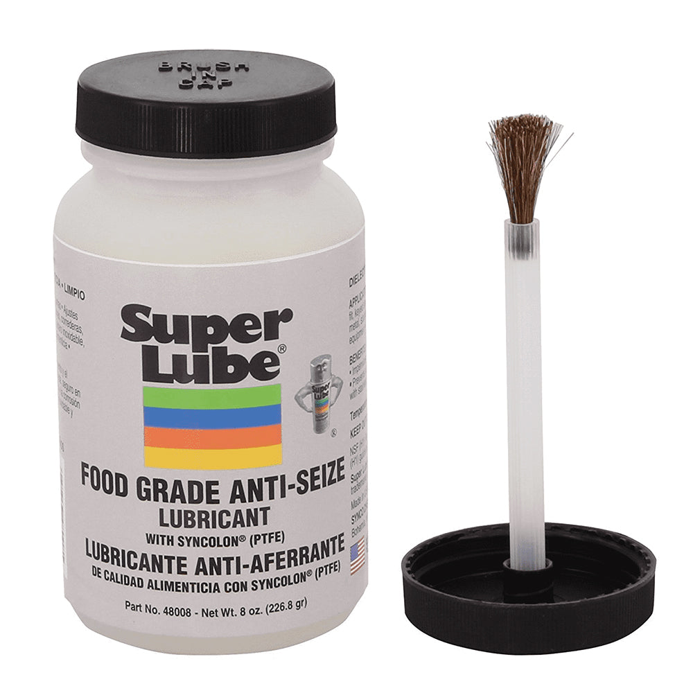 Super Lube Food Grade Anti-Seize with Syncolon (PTFE) - 8oz Brush Bottle - 48008