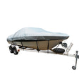 Carver Flex-Fit  PRO Polyester Size 1 Boat Cover for V-Hull Fishing Boats & Jon Boats - Grey - 79001