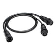 Humminbird 14 M ID SIDB Y - SOLIX/APEX Side Imaging Left-Right MSI/Dual Beam Splitter Cable - 30" - 720111-1