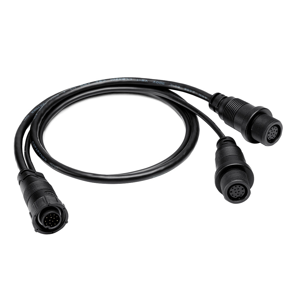 Humminbird 14 M SILR Y - SOLIX/APEX Side Imaging & 2D Splitter Dual Side Image Adapter Cable - 30
