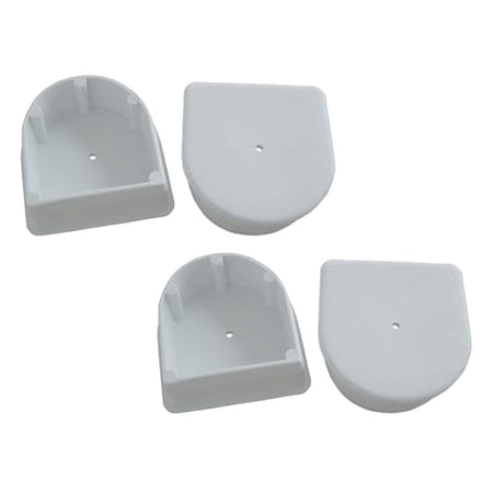 Dock Edge Small End Plug - White *4-Pack - DE1027F