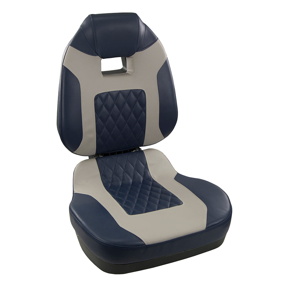 Springfield Fish Pro II High Back Folding Seat - Blue/Grey - 1041419