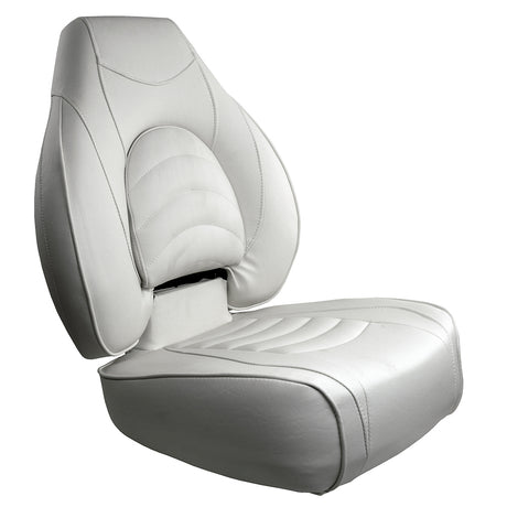 Springfield Fish Pro High Back Folding Seat - White - 1041606-1