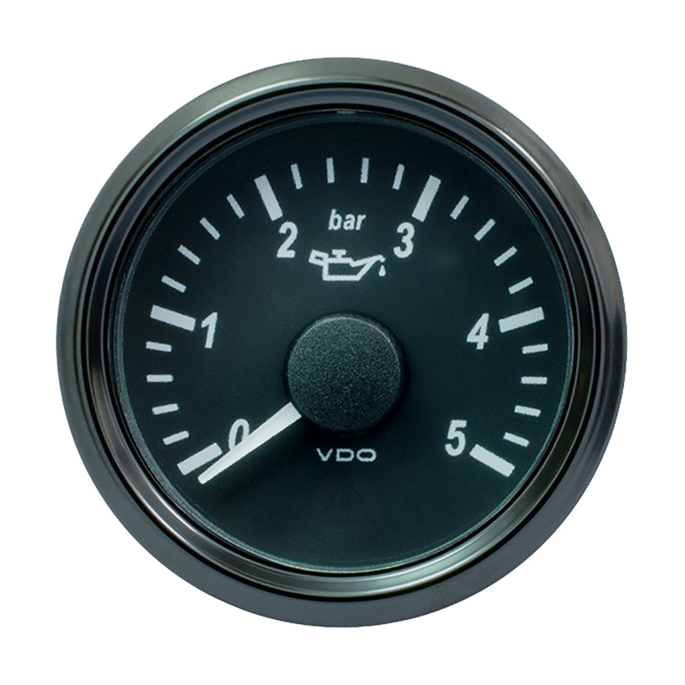 VDO SingleViu 52mm (2-1/16") Oil Pressure Gauge - 5 Bar - 0-180 Ohm - A2C3833160030