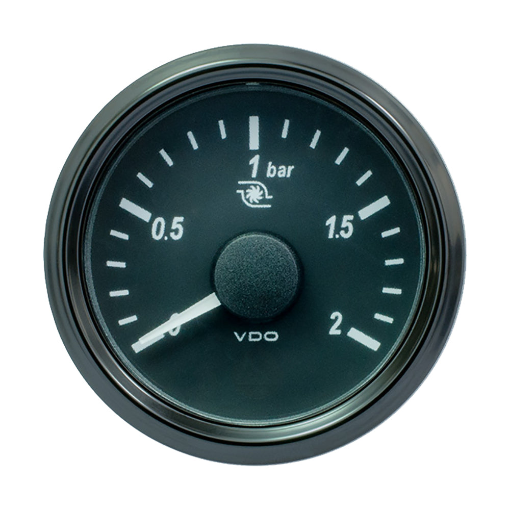 VDO SingleViu 52mm (2-1/16") Turbo Pressure Gauge - 60 PSI - 0-180 Ohm - A2C3833470030