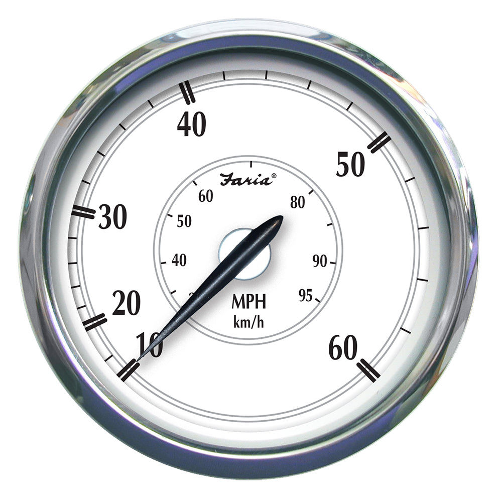 Faria Newport SS 5" Speedometer - 0 to 60 MPH - 45009