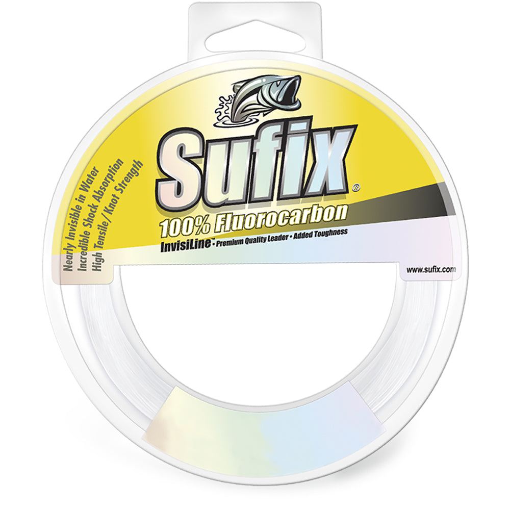 Sufix 100% Fluorocarbon Invisiline  Leader - 60lb - 110yds - 682-060