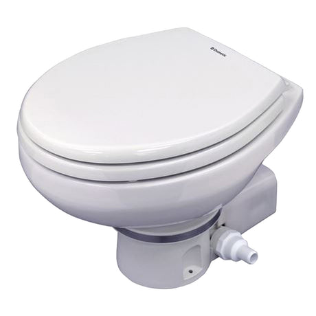 Dometic MasterFlush 7160 White Electric Macerating Toilet w/Orbit Base - Raw Water - 9108824491