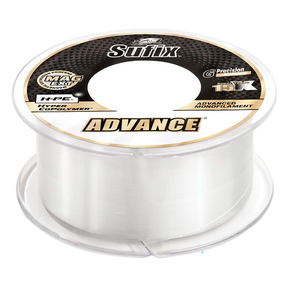 Sufix Advance Monofilament - 17lb - Clear - 330 yds - 604-117