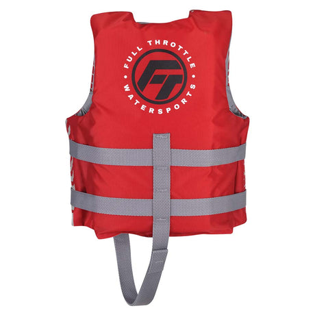 Full Throttle Child Nylon Life Jacket - Red - 112200-100-001-22