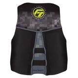 Full Throttle Men's Rapid-Dry Flex-Back Life Jacket - M - Black/Green - 142500-400-030-22