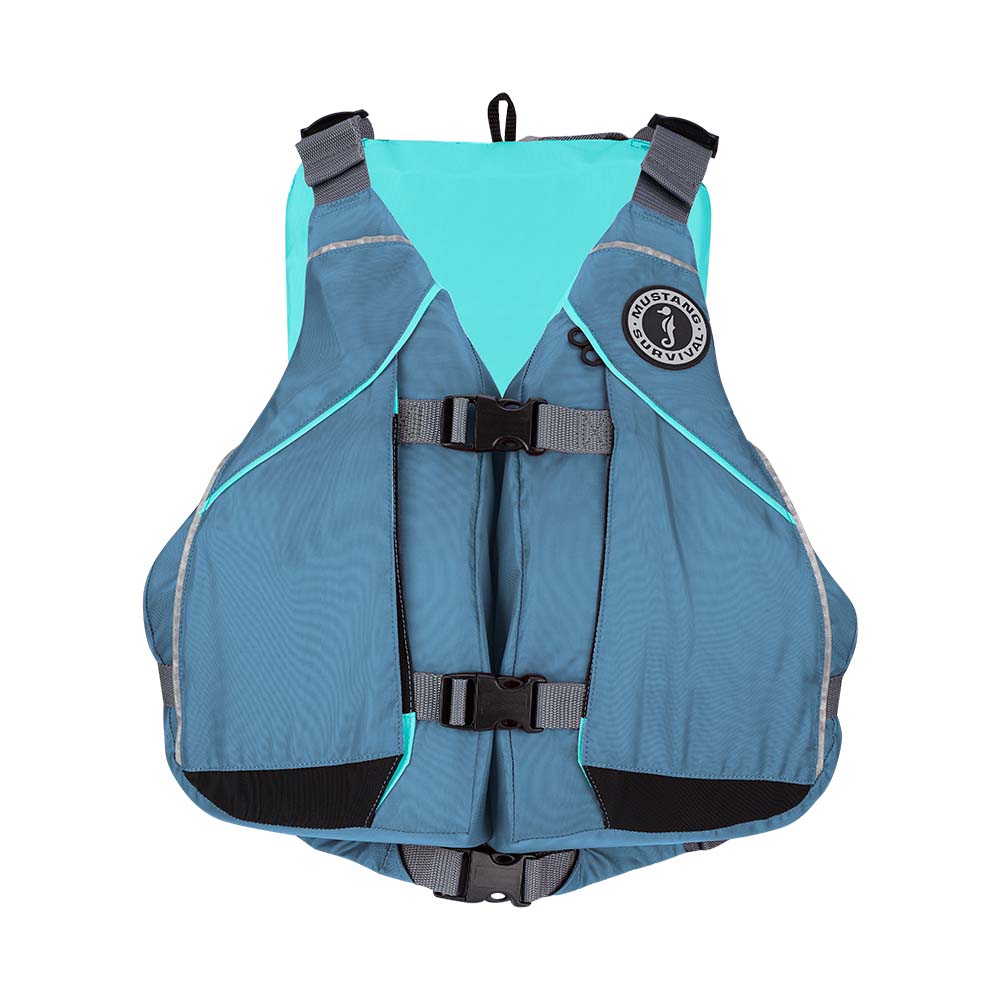 Mustang Women's Moxie Foam Vest - Slate/Aqua - X-Small/Small - MV807MMS-853-XS/S-253