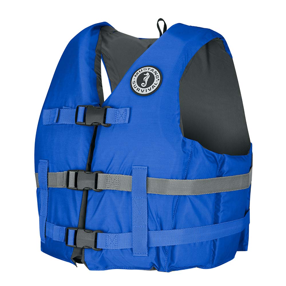 Mustang Livery Foam Vest - Blue - X-Small/Small - MV701DMS-131-XS/S-216
