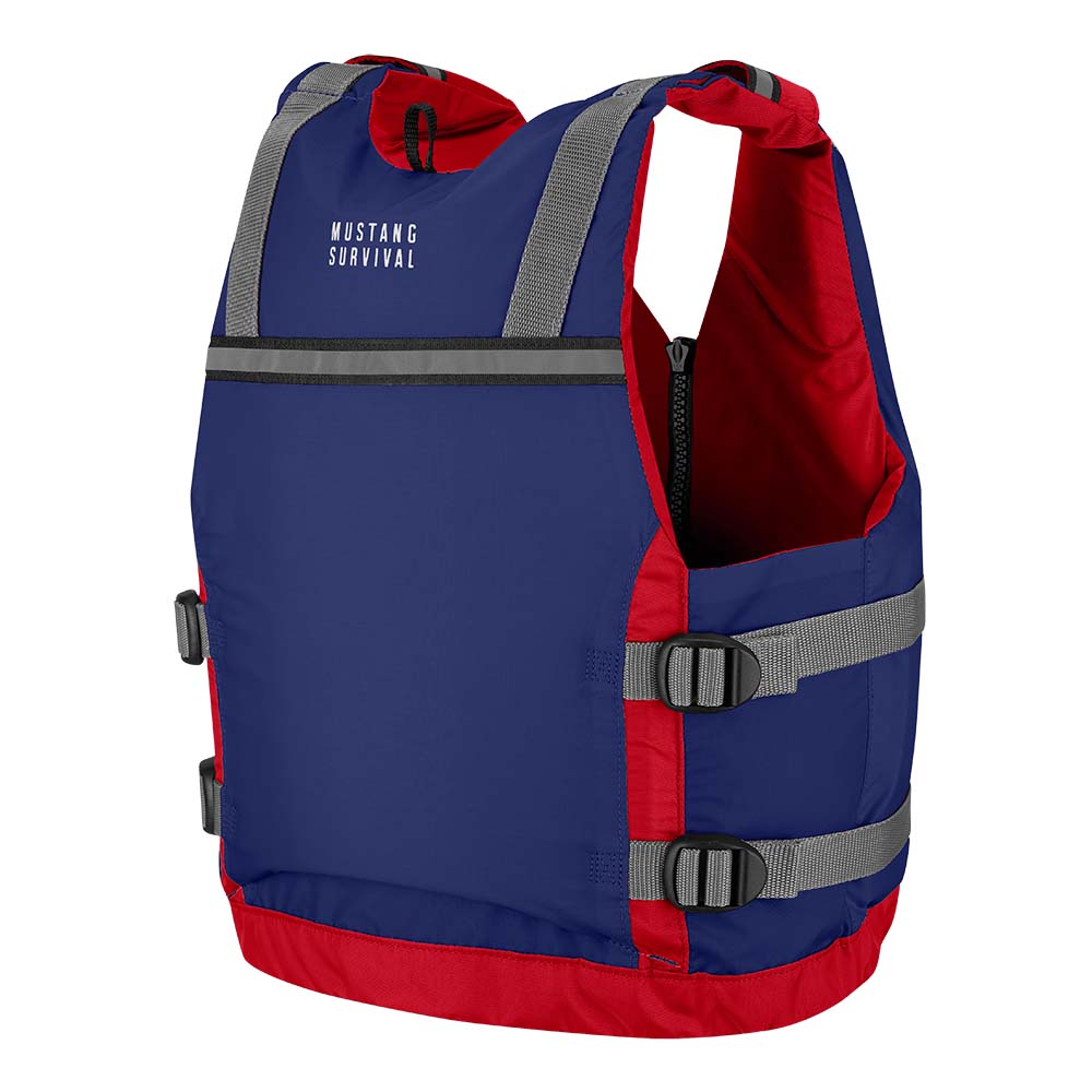 Mustang Youth Reflex Foam Vest - Navy/Red - 55-88lbs - MV7030-80-0-216