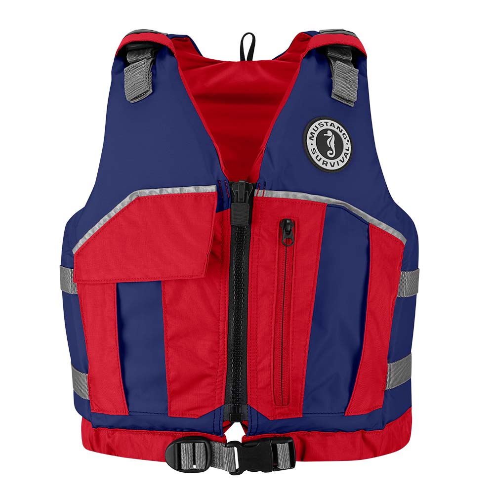 Mustang Youth Reflex Foam Vest - Navy/Red - 55-88lbs - MV7030-80-0-216