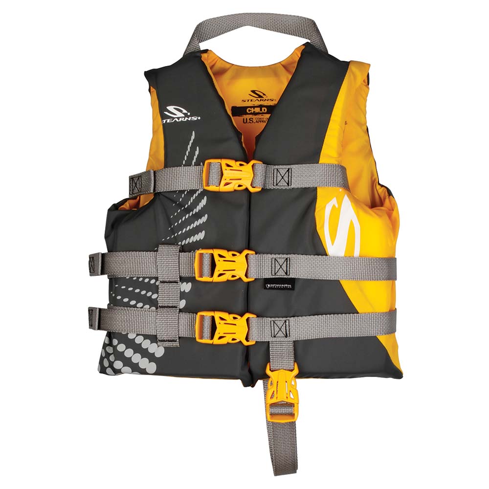 Stearns Antimicrobial Nylon Vest Life Jacket - Gold - 2000036886