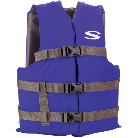 Stearns Youth Classic Vest Life Jacket - 50-90lbs - Blue/Grey - 2159360
