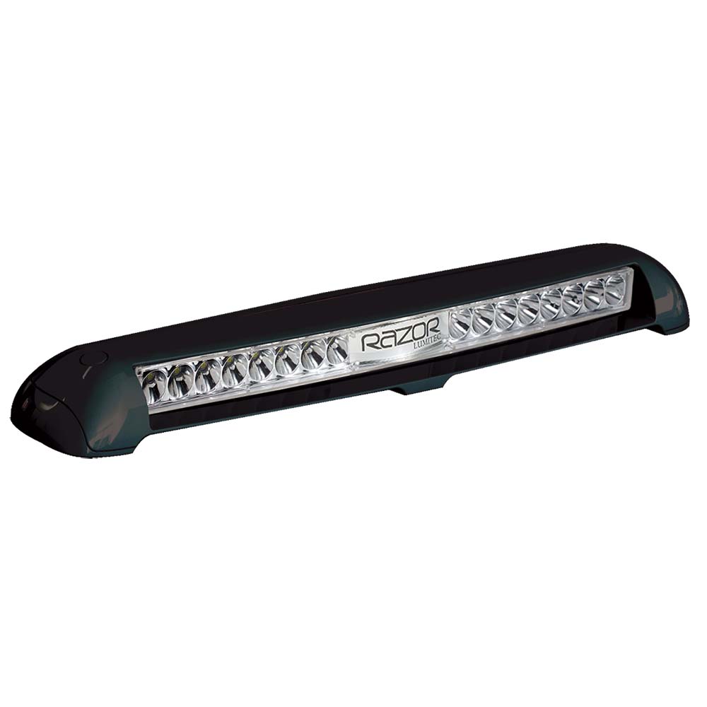 Lumitec Razor Light Bar - Flood - Black Housing - Flush Mount - 101588