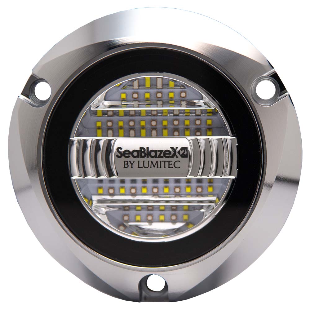 Lumitec Seablaze X2 Spectrum Underwater Light RGBW Polished Housing - 101591