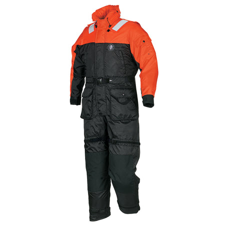 Mustang Deluxe Anti-Exposure Coverall & Work Suit - Orange/Black -XL - MS2175-33-XL-206