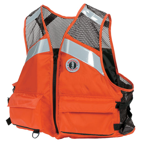 Mustang Industrial Mesh Vest - Orange - L/XL - MV1254T1-2-L/XL-216