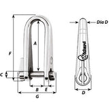 Wichard Key Pin Shackle - Diameter 6mm - 1/4" - 1433