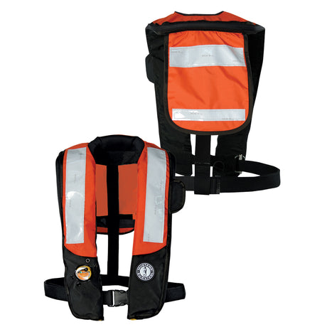Mustang HIT Inflatable PDF w/SOLAS Reflective Tape - Orange - Black - MD3183T2-33-0-101