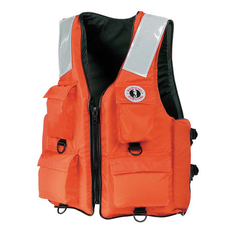 Mustang 4-Pocket Flotation Vest - Orange - 3XL - 7XL - MV3128T2-2-7XL-216