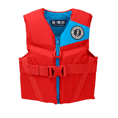 Mustang Rev Youth Foam Vest - Imperial Red - MV3570-277-0-206