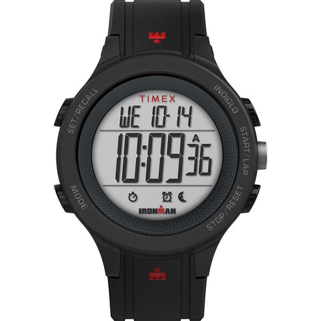 Timex IRONMAN T200 42mm Watch - Silicone Strap - Black/Red - TW5M46400