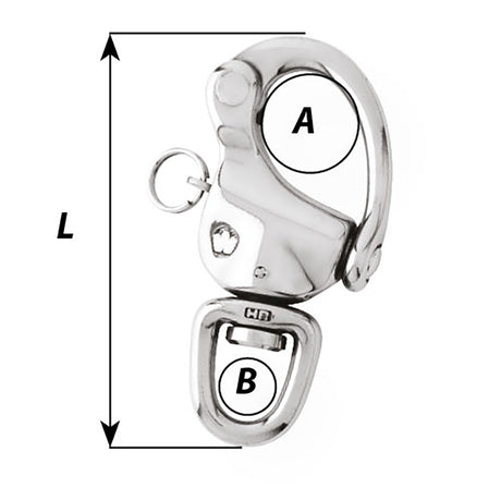 Wichard 3-1/2" Snap Shackle with Swivel Eye - 2475