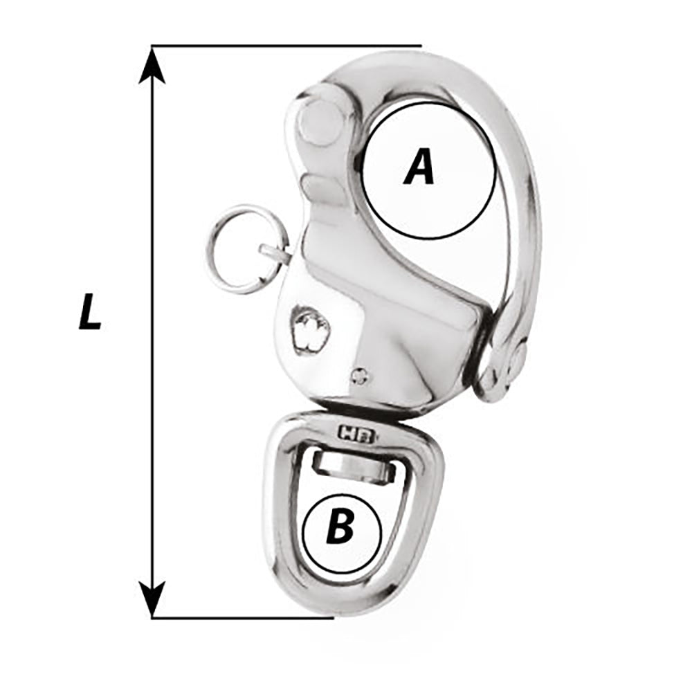 Wichard 4-3/4" Snap Shackle with Swivel Eye - 2477