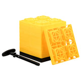 Camco FasTen Leveling Blocks with T-Handle - 2x2 - Yellow *10-Pack - 44512