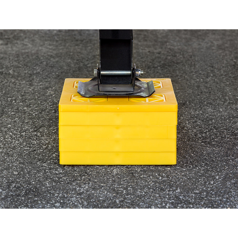 Camco FasTen Leveling Blocks with T-Handle - 2x2 - Yellow *10-Pack - 44512