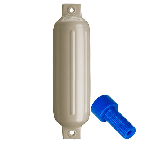 Polyform G-2 Twin Eye Fender 4.5" x 15.5" - Sand with Adapter - G-2-SAND