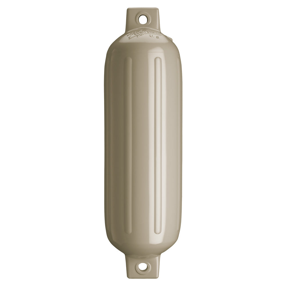 Polyform G-4 Twin Eye Fender 6.5" x 22" - Sand - G-4-SANDWO